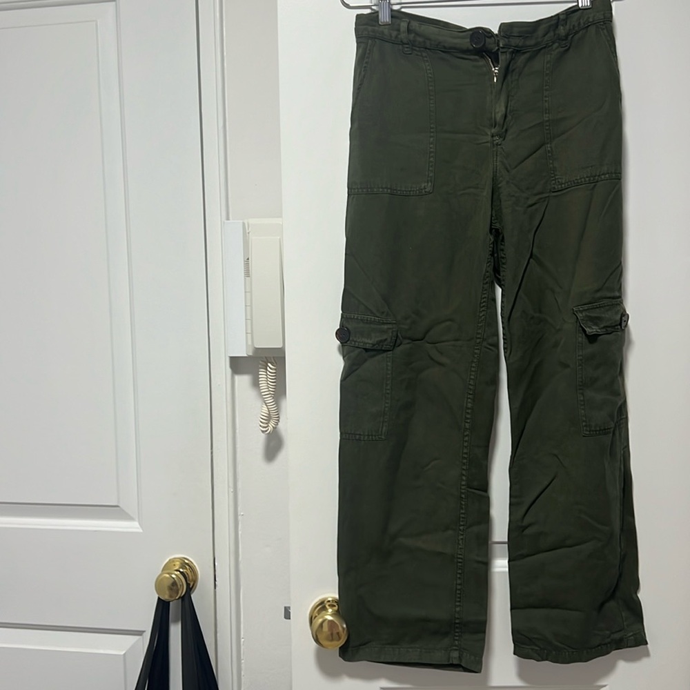 Zara green cargo pants